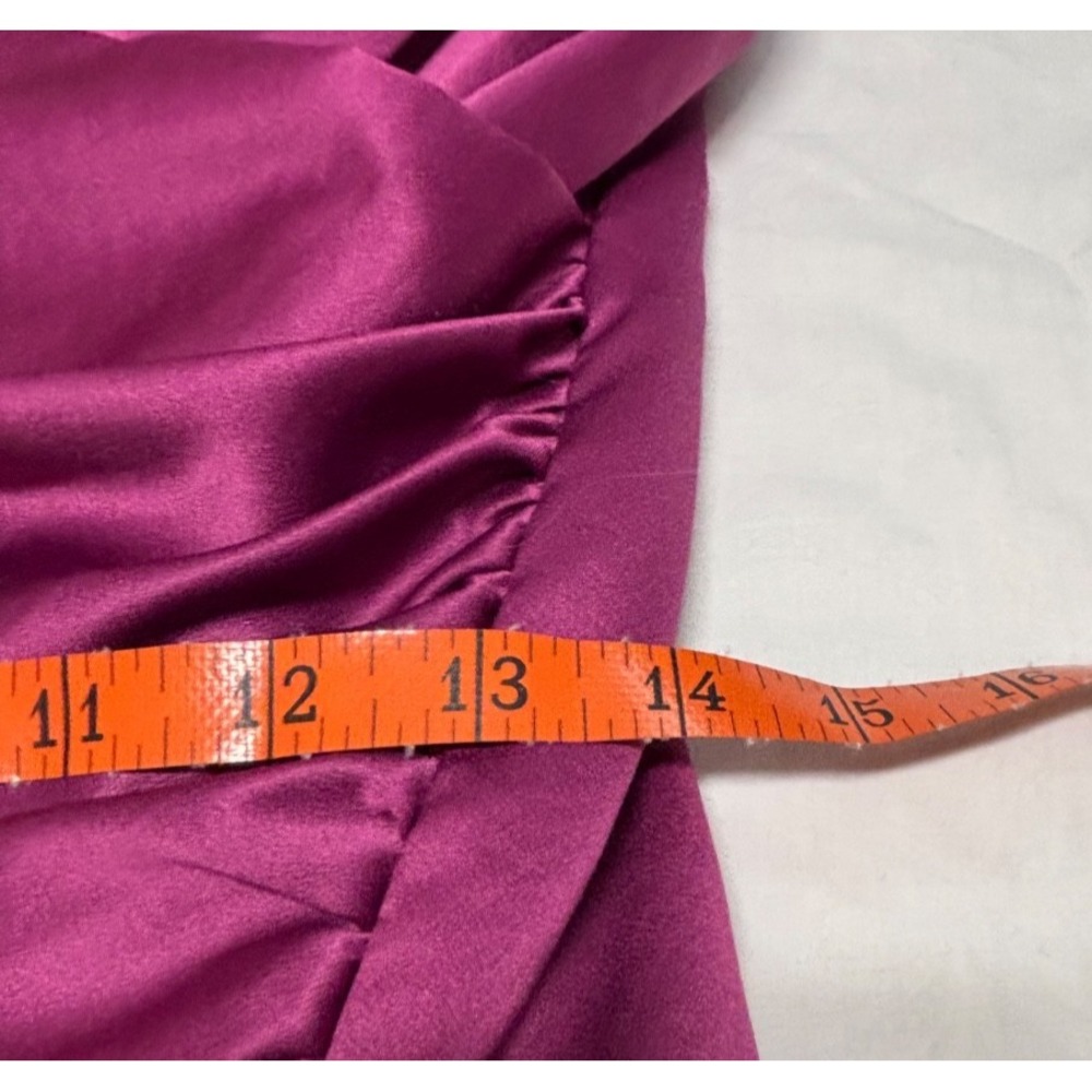 Nicole Miller Collection Strapless Womens Dress‎ Vibrant Purple-Pink Size 4 NWT - Picture 6 of 7